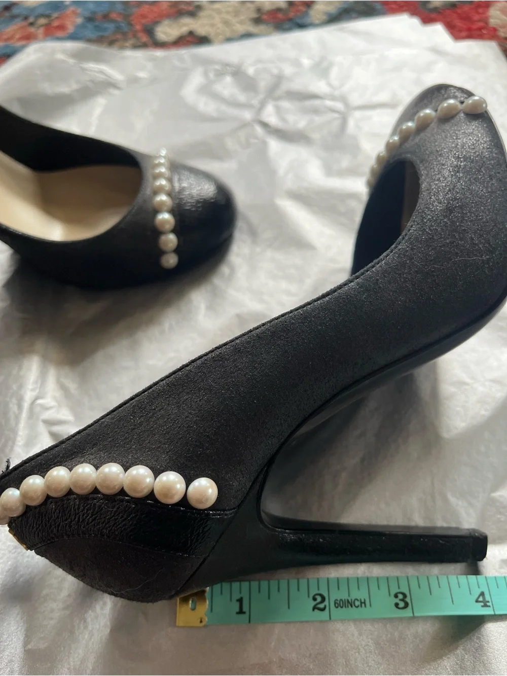 Chanel Pearl High Heel Pumps